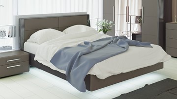 Кровать Наоми 1600, цвет Фон серый, Джут СМ-208.01.01 в Кемерово