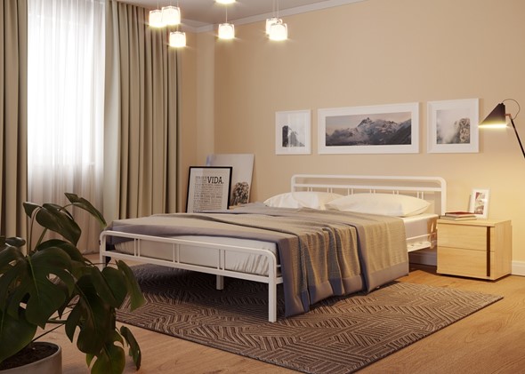 Кровать Леон, 900, белый в Кемерово - изображение