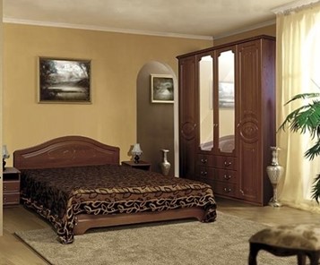 Модульная спальня Ивушка-5, цвет Итальянский орех в Кемерово