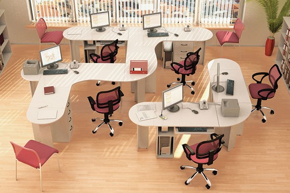 Мебель для персонала Классик для 5 сотрудников в Кемерово - изображение