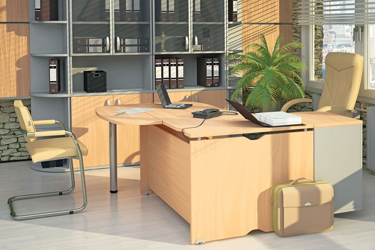 Офисный набор мебели Милан для руководителя отдела в Кемерово - изображение