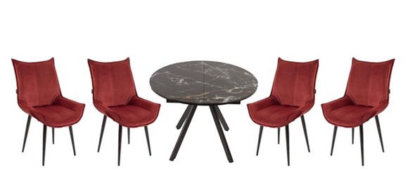 Обеденная группа стол Олимп, 4 стула Осло в Кемерово - изображение