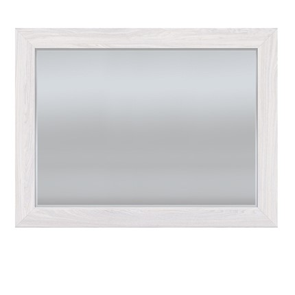 Зеркало ПАРМА НЕО,  ясень анкор светлый /  экокожа polo белая в Кемерово - изображение