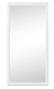 Зеркало навесное в гардероб Ника (белый) 119,5 см x 60 см в Кемерово