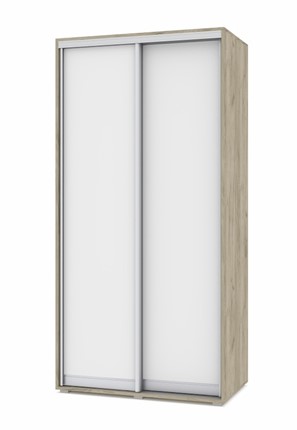 Шкаф 2-х створчатый О41, Серый дуб - Белый в Кемерово - изображение