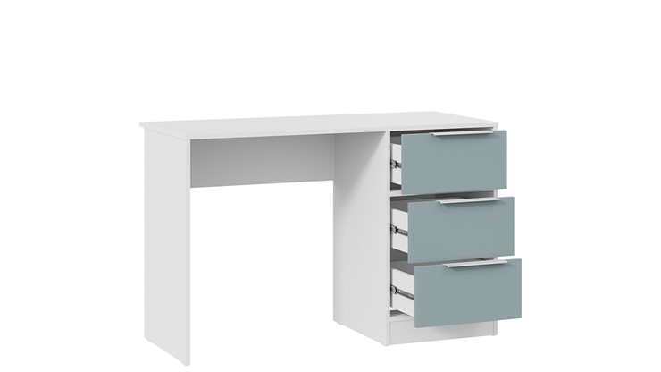 Письменный стол Марли Тип 1 (Белый/Серо-голубой) в Кемерово - изображение 3