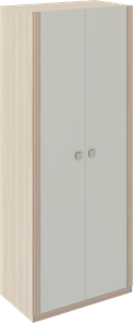 Распашной шкаф Глэдис М22 (Шимо светлый/Белый текстурный) в Кемерово