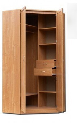 Распашной шкаф 403 несимметричный, цвет Дуб Сонома в Кемерово - изображение 1
