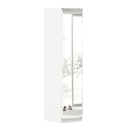 Шкаф одностворчатый Айла с зеркалом ЛД 688.140.000, Белый, исполнение 1 в Кемерово - изображение