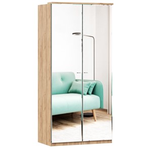 Шкаф двухстворчатый с 2-мя зеркалами Фиджи, 659.233, цвет белый в Кемерово