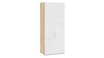 Шкаф для одежды Эмбер СМ-348.07.003 (Яблоня Беллуно/Белый глянец) в Кемерово