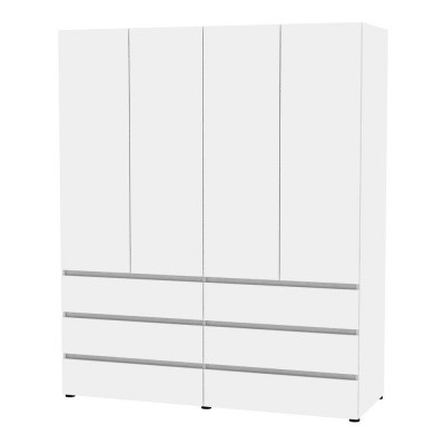 Распашной шкаф Erik H333 (Белый) в Кемерово - изображение