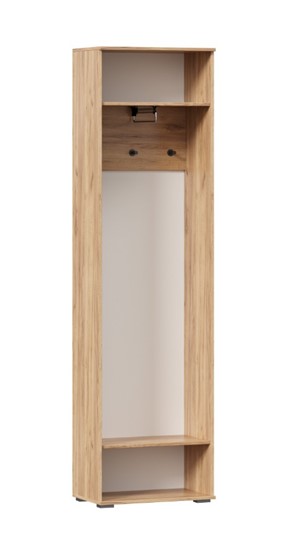 Шкаф одностворчатый Фиджи с декоративными накладками 659.300, Дуб Золотой/Антрацит в Кемерово - изображение 2
