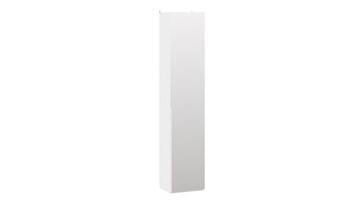 Шкаф для белья с 1 зеркальной дверью Порто (366) СМ-393.07.212 (Белый жемчуг/Белый жемчуг) в Кемерово