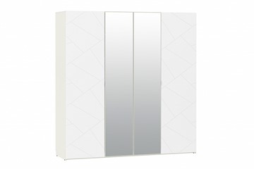 Шкаф 4-х дверный Summit НМ 011.45 Меренга/Белый текстурный в Кемерово - предосмотр