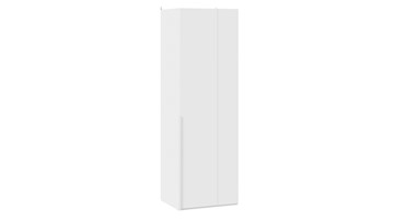 Одностворчатый угловой шкаф Порто (580) СМ-393.07.006 (Белый жемчуг/Белый софт) в Кемерово