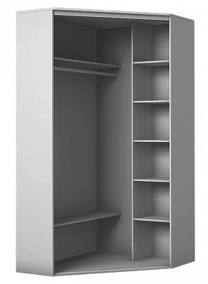 Шкаф угловой 2200х1103х1103, ХИТ У-22-4-11, белая шагрень в Кемерово - изображение 1