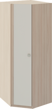 Угловой шкаф Глэдис М21 (Шимо светлый/Белый текстурный) в Кемерово - изображение