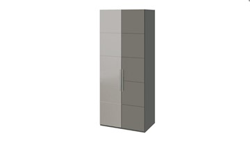 Шкаф Наоми с 1 зеркальной левой дверью, цвет Фон серый, Джут СМ-208.07.04 L в Кемерово