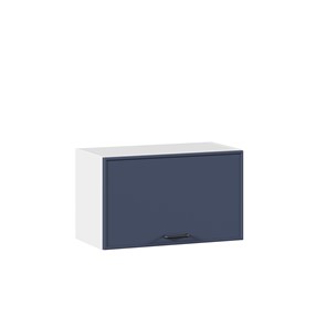 Горизонтальный кухонный шкаф 600 Индиго ЛД 298.710.000.119, Белый/Тёмно-синий в Кемерово