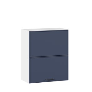 Горизонтальный кухонный шкаф 600 комбинированный Индиго ЛД 298.970.000.125, Белый/Тёмно-синий в Кемерово