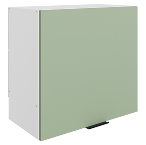 Шкаф навесной под вытяжку Стоун L600 Н566 (1 дв. гл.) (белый/полынь софттач) в Кемерово - предосмотр