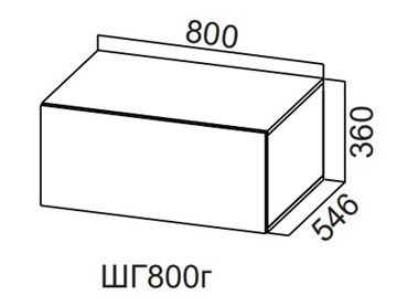 Распашной кухонный шкаф Модерн New, ШГ800г/360, МДФ в Кемерово