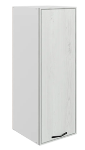 Кухонный навесной шкаф Монако L400 Н900 (1 дв. гл.), белый/дуб белый матовый в Кемерово