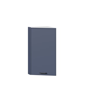 Кухонный навесной шкаф окончание Индиго ЛД 298.690.000.118, Белый/Тёмно-синий в Кемерово