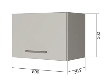 Навесной шкаф В350, Белое гладкое Ламарти/Антрацит в Кемерово - предосмотр