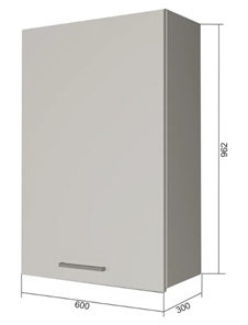 Кухонный шкаф В9 60, Серый/Антрацит в Кемерово