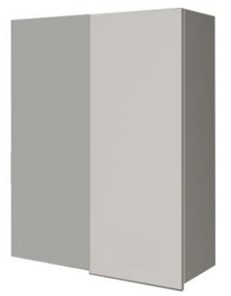 Кухонный навесной шкаф ВУП 960 Белое гладкое Ламарти/Антрацит в Кемерово