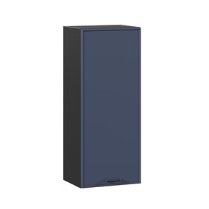Шкаф настенный высокий 400 Индиго ЛД 298.420.000.151, Чёрный/Тёмно-синий в Кемерово