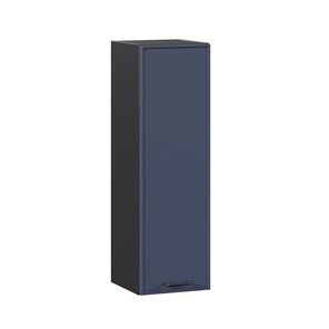 Шкаф настенный высокий 300 Индиго ЛД 298.410.000.150, Чёрный/Тёмно-синий в Кемерово