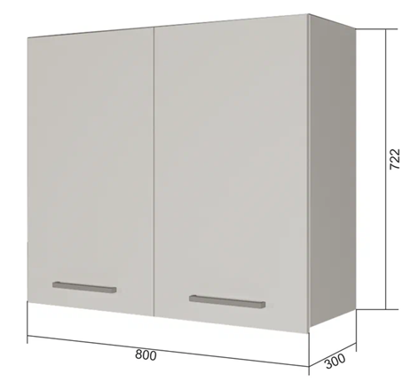 Сушильный шкаф для посуды ВС7 80, Сатин/Белый в Кемерово - изображение