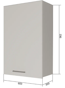 Кухонный шкаф ВС9 60, Серый/Антрацит в Кемерово