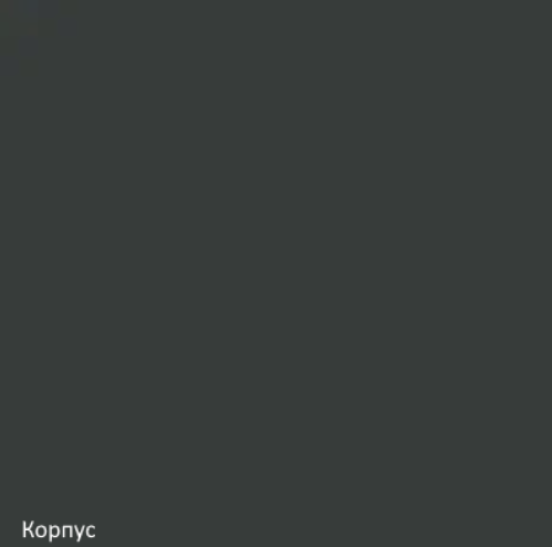 Навесной угловой шкаф ВУ9, Белое гладкое Ламарти/Антрацит в Кемерово - изображение 1