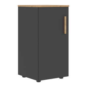 Шкаф колонна низкий с глухой левой дверью FORTA Графит-Дуб Гамильтон  FLC 40.1 (L) (399х404х801) в Кемерово