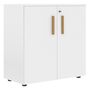 Низкий шкаф широкий с малыми дверцами FORTA Белый FLC 80.1(Z) (798х404х801) в Кемерово
