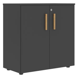 Низкий шкаф с малыми дверцами широкий FORTA Черный Графит FLC_80.1_Z__grafit.png FLC 80.1(Z) (798х404х801) в Кемерово