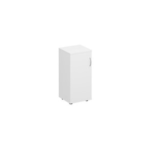 Шкаф для документов низкий узкий закрытый Комфорт КФ, белый премиум (40x38x84) К.508 ДШ в Кемерово
