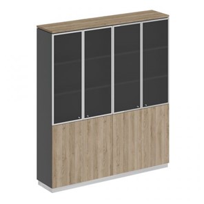 Шкаф для документов со стеклянными дверьми Speech Cube (180.2x40x203.4) СИ 315 ДС АР ДС/ХР в Кемерово