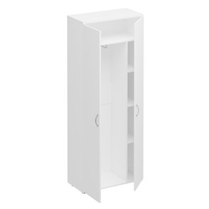 Шкаф для одежды с дополнением Комфорт КФ, белый премиум (80x38x200) К.531 ДШ в Кемерово