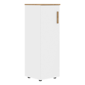 Средний шкаф колонна с глухой дверью левой FORTA Белый-Дуб Гамильтон  FMC 40.1 (L) (399х404х801) в Кемерово
