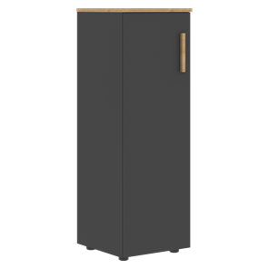 Средний шкаф колонна с левой дверью FORTA Графит-Дуб Гамильтон   FMC 40.1 (L) (399х404х801) в Кемерово