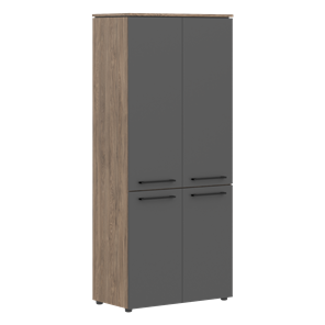 Шкаф с глухими дверьми MORRIS TREND Антрацит/Кария Пальмира MHC 85.3 (854х423х1956) в Новокузнецке