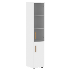 Шкаф колонна высокий с дверью FORTA Белый FHC 40.2 (L/R) (399х404х1965) в Кемерово
