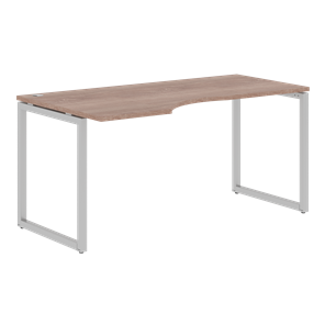 Письменный стол с боковым левым выступом XTEN-Q Дуб-сонома-серебро XQCET 169 (L) (1600х900х750) в Кемерово