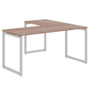 Письменный стол угловой левый XTEN-Q Дуб-сонома- серебро XQCT 1615 (L) (1600х1500х750) в Кемерово