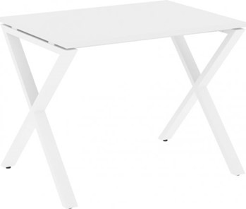 Письменный стол Loft VR.L-SRX-2.7, Белый Бриллиант/Белый металл в Кемерово